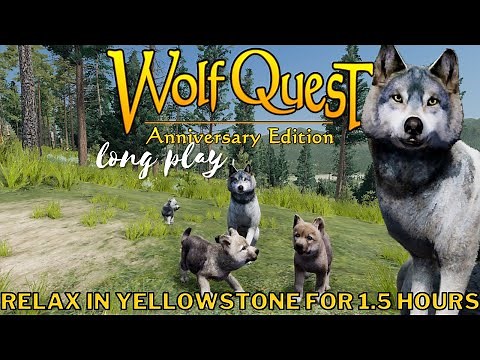 WolfQuest Longplay - Stormy Yellowstone Wilderness, Puppy Raising Gameplay (No Commentary)