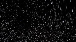 Time lapse of Star trails in the night sky. Stars move around a polar star. Vertical video