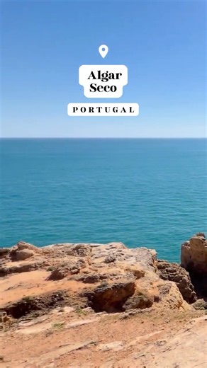 Take a walk along the breathtaking Algar Seco coastline #algarve #portugal