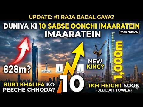 Duniya ki 10 Sabse Oonchi Imaaratein 2026 | Top 10 Tallest Buildings in the World 2026