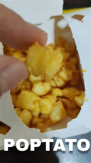 Mcdo POPTATO - na try n'yo na? Bite-sized crinkle-cut fries, crispy outside, soft on the inside