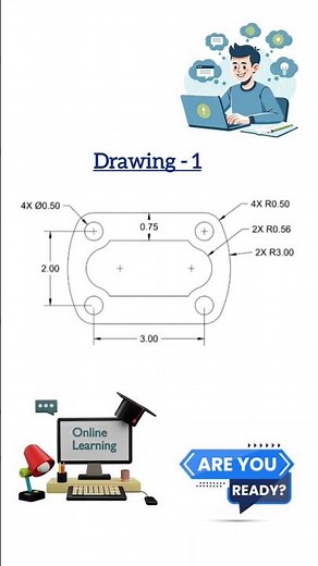"Master AutoCAD 2D Drawing in 1 Minutes! (Beginner to Pro)" || Drawing - 1 || 3D CAD TAMIL #autocad
