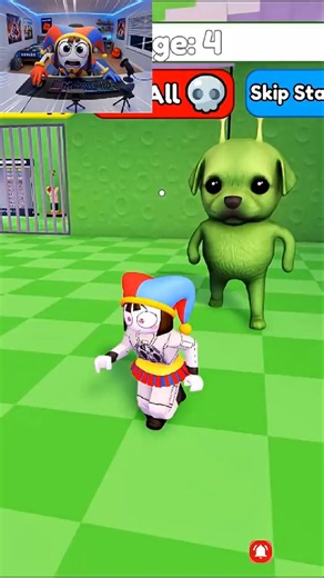 POMNI ESCAPES ALIEN DOG PRISON RUN 😱👽 (Roblox Obby)