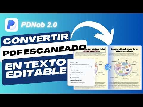 Convertir PDF Escaneado a Texto EDITABLE con OCR Preciso | Rápido y sin Errores