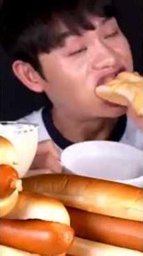 ASMR Eating Corn Dog & Hot Dog #asmr #eatingsounds #mukbang #notalking