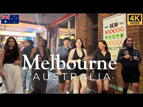 Unfiltered Melbourne Nightlife in 4K | Chapel Street Walking Tour (Saturday Night)