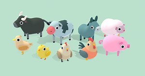 Quirky Series - Farm Animals Vol 1 | 3D Animals | Unity Asset Store