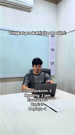 Dicoding Indonesia on Instagram: "Bukan hari yang sempurna, tapi masih ngoding kok🙏🏻 #programmer #coding #error"
