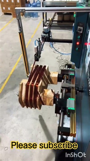 Generator coil winding machine automatic #machine #video #factory #tranding #generator #subscribe