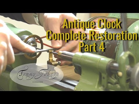 Antique Clock Restoration - The Complete Job - Part 4, Pivot Polishing and Fusee Spacers.