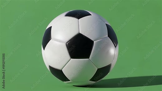 ultra hd 4k cinematic animation of a realistic soccer ball bouncing forward toward the camera screen creating a dynamic sports transition effect perfect for football themed projects commercials and