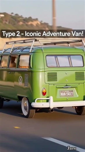 Volkswagen Type 2 (1950) | Classic VW Van in motion.