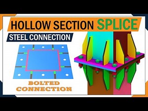 Steel column Splice connection | steel connetion | 3D Steel Connection animation