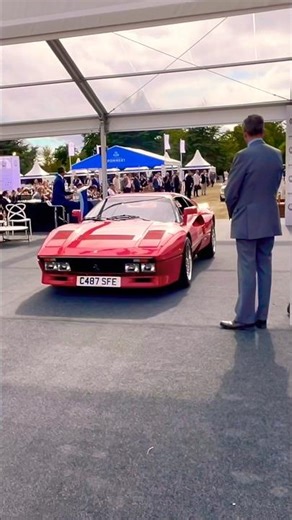 CLASSIC $5M 1985 FERRARI 288 GTO DRIVING AT SALON PRIVE! #shorts #trending #viral #cars #yt #car