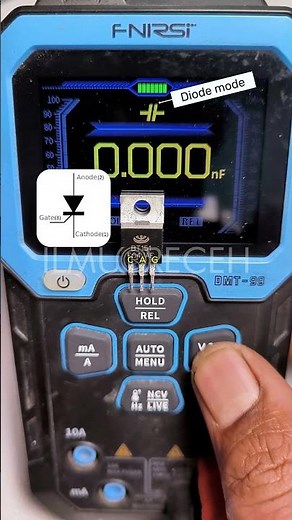 Measuring a Thyristor (SCR BT151) #thyristor #basicelectronics #electronicstesting