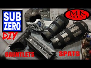Mortal Kombat 2021 inspired Sub Zero cosplay spats and gauntlets