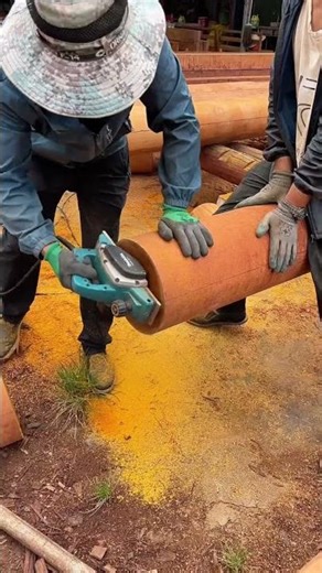 Round log processing! #carpenter #wood #woodworking #wooddesigner #diy