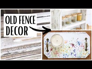 I Turned Old Fence Boards into Rustic Home Decor! ~ DIY Home Decor ~ Home Decor on a Budget