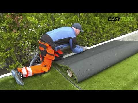 CÓMO INSTALAR CÉSPED ARTIFICIAL EN JARDÍN (SUELO BLANDO)