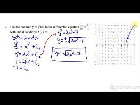Calculus AB/BC – 7.7 Particular Solutions using Initial Conditions and Separation of Variables