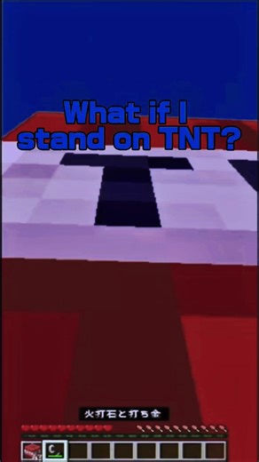 What Happens If You Stand on TNT in Minecraft?#minecraft