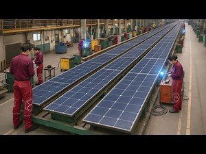 How Millions of Solar Panels Are Made | Complete Factory Manufacturing Process