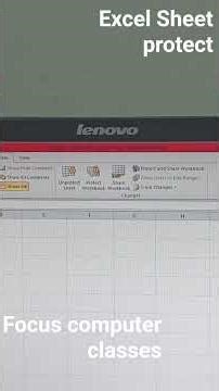 # focus computer classes Excel Sheet protect