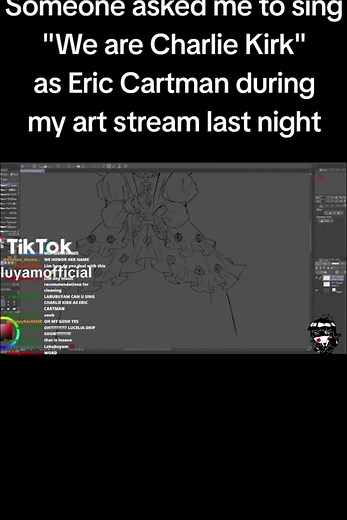 Eric Cartman Singing During Art Stream