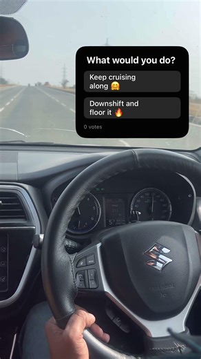 POV: highway drive with Scross 1.3 diesel…comfortably cruising along!#scross #cruise #highway