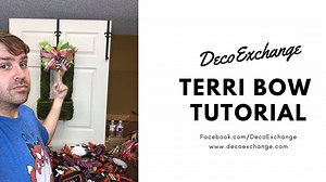 Check our this Terri Bow Tutorial using the EZ Bow Maker - We've got three other video tutorials for the EZ bow maker over at our blog - check it out at https://howtomakewreaths.com/three-quick-tutorials-for-the-ez-bow-maker/ | DecoExchange