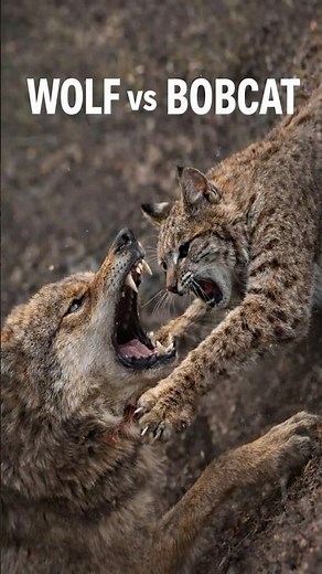 This Fight Isn't Fair...Wolf vs Bobcat