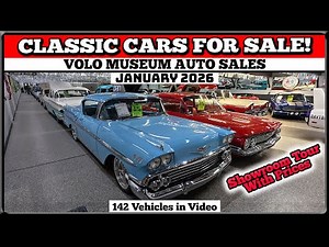 FOR SALE CLASSIC CARS Showroom Tour Volo Auto Museum Sales Lot Walk January 2026
