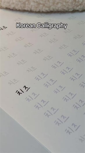 Korean Calligraphy Korean language Korean study pen drawing #japaneselanguage #hangul #koreantok #pendrawing