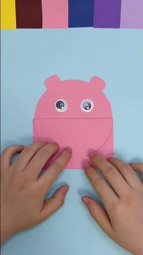 Paper Pig Puppet Craft for Kids