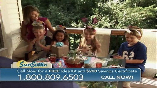 SunSetter TV Spot, 'Too Hot' Featuring Joan Steffend