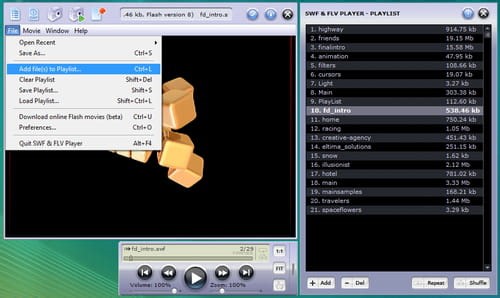 Free SWF & FLV Player