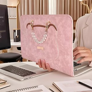 Women's Laptop Bag for 14-15.6 Inch Laptops - TSA Approved Lightweight Computer Case with Handle, Elegant Working & Traveling Notebook Sleeve for Women, PU Leather Portable Office Accessory, Pink - Walmart.com