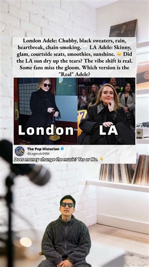 Did Los Angeles change Adele? #Adele #GlowUp #LondonVsLA #CelebrityLife #musicevolution