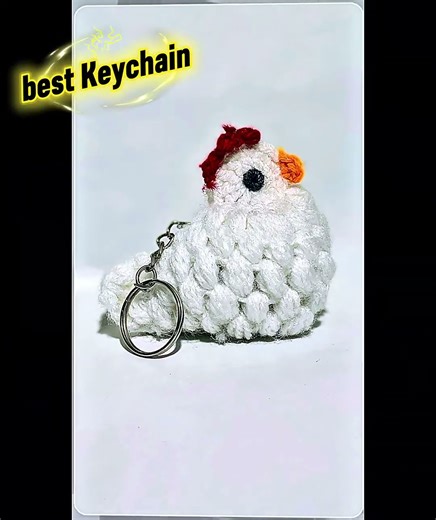 So Cute!! Handmade Crochet Keychain 🥹❤️