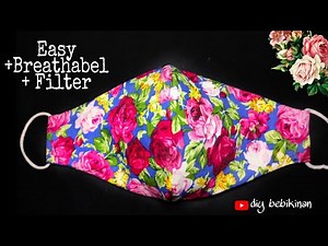 😷 ( Easy Mask) Face Mask Sewing Tutorial - Diy breathable face mask At Home- Easy #Clothfacemask