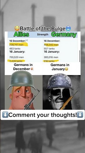 😳Battle of the Bulge🥶 || World War 2 Memes