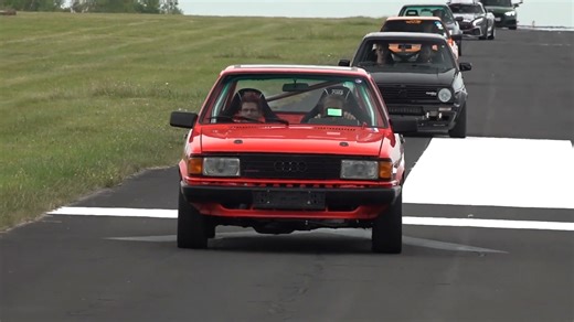 Audi 80 Quattro shows incredible turbo sound and power