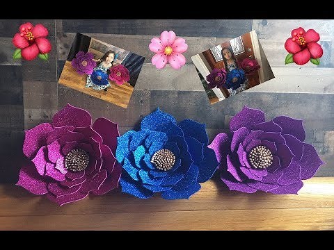 DIY Como hacer flores en Foami o Goma Eva!!! Perfectas para decorar eventos