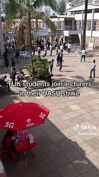 TUK Students Join Lecturers in UASU Strike at Tukun University