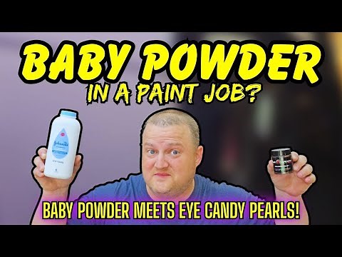 BABY POWDER in a PAINT JOB? LET'S FIND OUT! with a custom RUSTOLEUM PEARL PAINT JOB