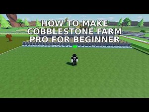 How to build a professional cobblestone farm! Block Tycoon
