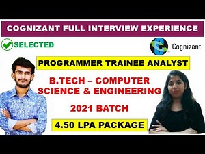 Cognizant Interview Experience | Programmer Trainee Analyst 4.50 LPA | Cognizant Interview Questions