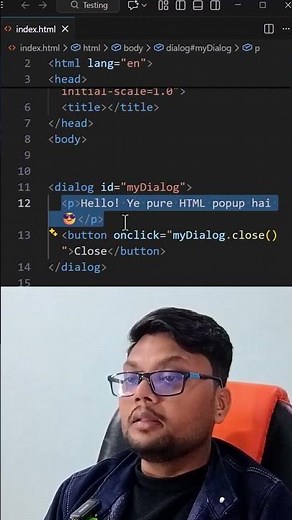 HTML dialog Tag Explained in 30 Seconds | Modal & Popup Made Easy!