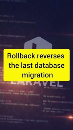 #19 What is Laravel Migration Rollback? #laravel_development #laravel_interview_question #coding