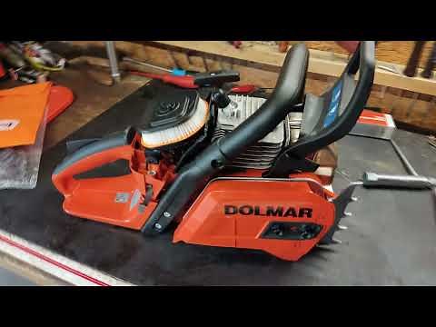Dolmar ps 550 unboxing + first start